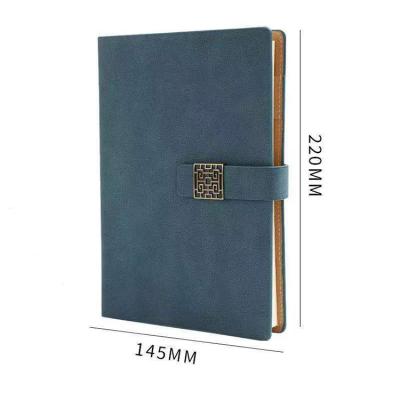 China Hot Sale Leather Notebook Printed Logo Soft Cover Journals Notebook Custom Made A5 Embossed Logo Gift Notebook for sale