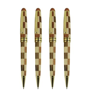 China Wood Made Pen Hot Selling Maple Handcrafted Eco-Friendly Ball Pen Custom Logo Assort Wood Color Wooden Ballpoint Pen for sale