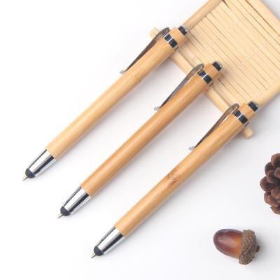 China Exist mold 2022 hot sales promotion bamboo stylus pen luxury bamboo pen ballpoint pens bamboo for sale