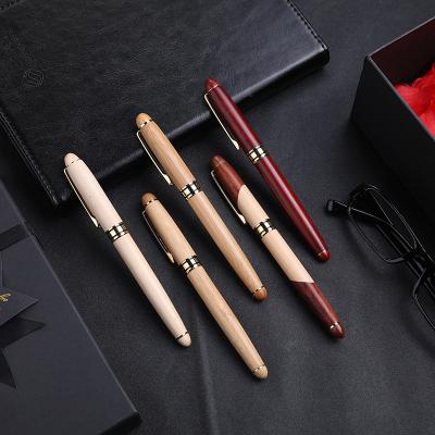 China Promotional Pen High Quality Wooden Ballpoint Pen Roller Pen with Custom Logo Engraved Wooden Gift Wooden Ball Pen Promotional for sale