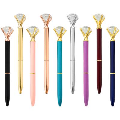 China Promotional Pen Metal Pen Wedding Gift Crystal Glass Ballpoint Pen Diamond Pens for sale