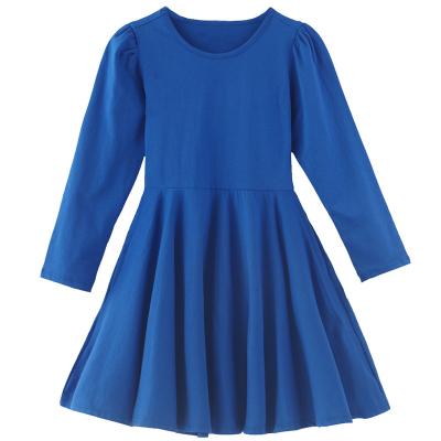 China Anti-Wrinkle Toddler Dresses Girls Long Sleeve Baby Kids Boutique Multicolor Twirl Dress Baby Kids Dress For Girls for sale