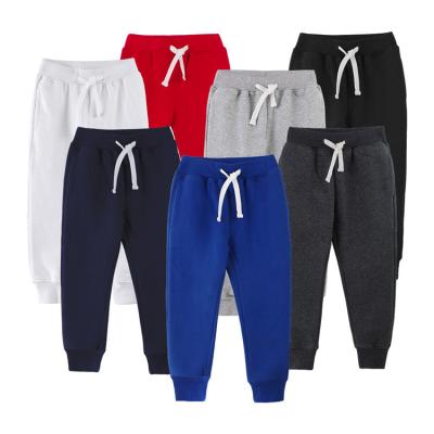 China Color Fade Proof Kids Soft Traction-on Sport Wear Thick Track Pants Boys Basic Girls Toddler Jogger Casual Sweatpants for sale