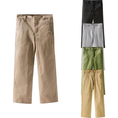 China Fade Proof Custom Design Boys Chinos Colored Chinos Cotton Twill Chino Boys Classic Long Pants Fade Proof Chinos School Uniform Cotton Pants For Kids for sale