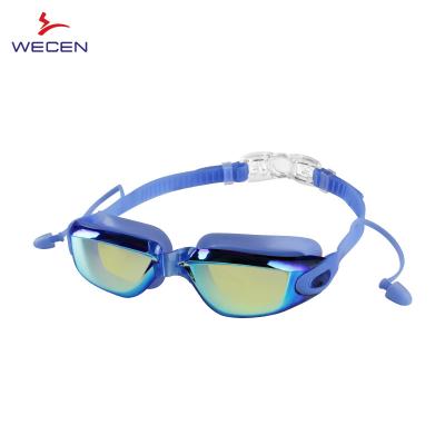 China Universal Colorful Waterproof Fog UV Protect Swimming Goggles for sale