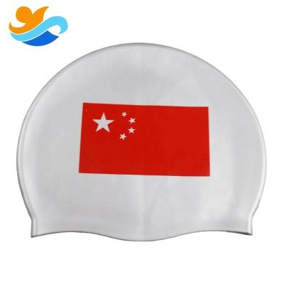 China 100% Durable Custom Logo Swimming Pool Cap Silicone Swim Cap for sale