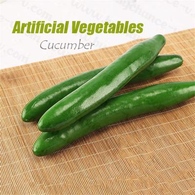 China Shop Windows Show Photography Props Fake Lifelike Artificial Dummy Cucumber Vegetable For Decoration Purpose for sale