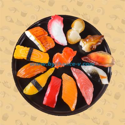 China Shop windows show realistic toy factory prank sushi direct fake food models for kids kitchen to pretend educational game doys DIY for sale