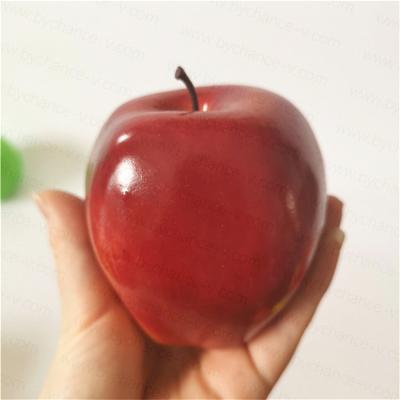 China Store windows show factory direct jokes props art artificial food realistic fruit fake red apple for wedding decoration for sale