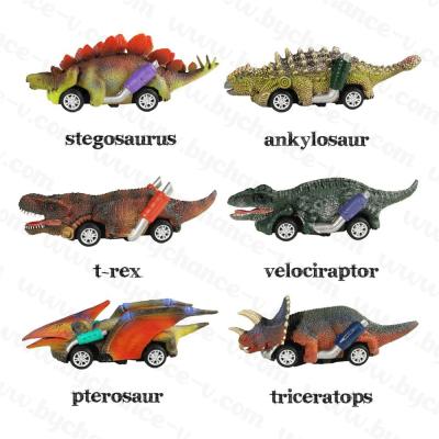 China Hotselling Gift The World Jurassic Dinosaur To Pull Back Race Car Vehicle Dino Toy Play Home Game Play Toy For Boys Cool Gift for sale