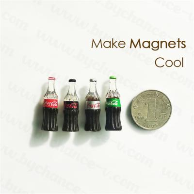 China Traditional custom miniature faux cola bottle filler bag unique gift fridge magnet for thank you gift ideas for sale