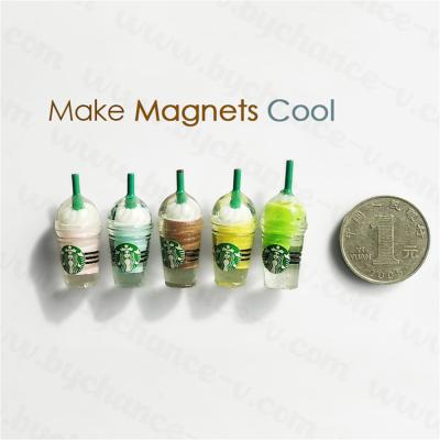 China Cute Design Fake Design Miniature Traditional Coffee Bag Filler Gift Party Fridge Magnets For Dollar Store Products for sale