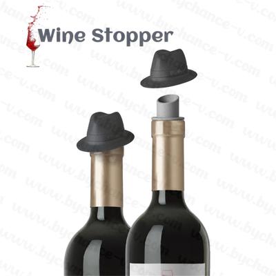 China PP Novelty Fun 3D Kitchenware Top Cap Shape Wine And Bottle Stopper For House Warming Gift for sale