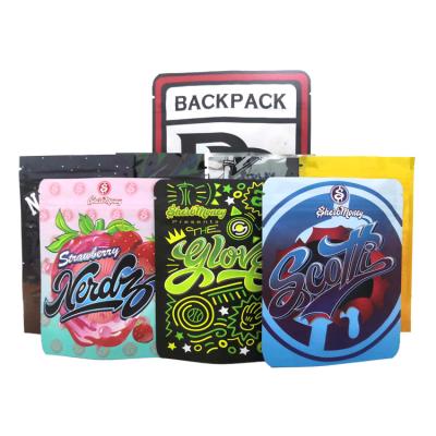 China Plastic Disposable Custom Stand Up Pouch Zip Lock Bags Smell Proof Billy Kimber With Custom Mylar Bags for sale