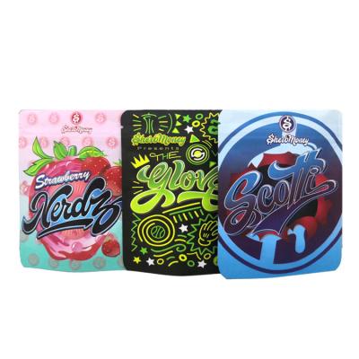 China Free sample food packaging 3.5g new backapck boyz/jungle boys smell proof mylar bag ziplock bags for sale