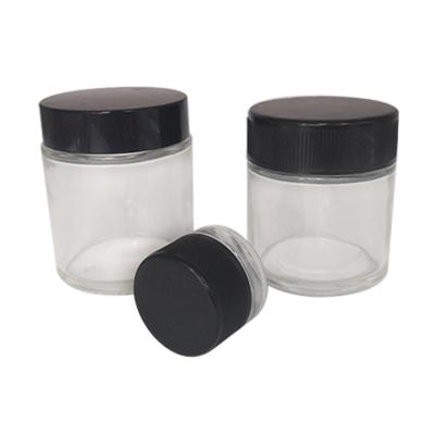 China High quality small glass jars stocked wholesale with child resistance lid in stock mini glass jars for sale