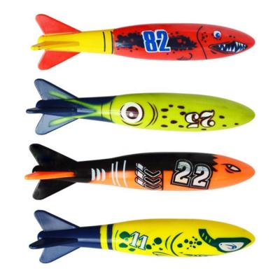 China New Summer Outdoor Toy 4 Pcs Shark Diving Toys Interesting And Creative Beach Diving Toy For Boys And Girls for sale