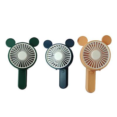 China Portable Foldable Plastic Electric Fan Toys Summer 4 Styles 3 Color Funny Fan Toys With Light for sale