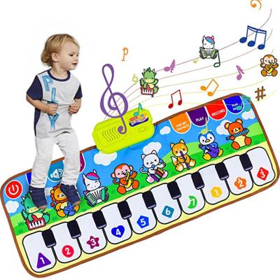 China Multi-Functional Indoor Educational Play Mat Floor Dance Music Keyboard Piano Kids Toy Keyboard Musical Mat For Children for sale