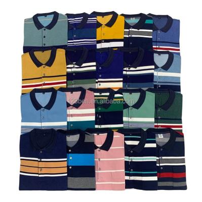 China 2023 Distinct Packing Stripe Anti-wrinkle 2023 Cotton Shorts Sleeve POLO Shirts Cheap Mens POLO Shirts Wholesale Mens T-shirt for sale