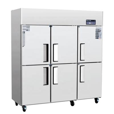 China Large Kingbetter -5 Stainless Steel Commercial Kitchen Equipment 6-Door Single-temperature Hotel Refrigerator Upright Refrigerator Freezer | 10 KF6 for sale