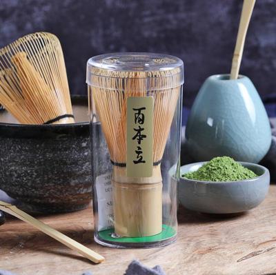 China Viable Traditional Japanese Tool Handmade Matcha Green Tea Beater Beat Bamboo Chasen 100 Forks for sale