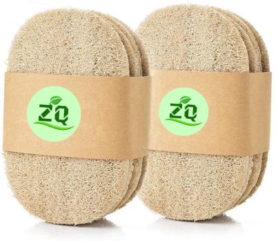 China Viable Natural Biodegradable Loofah Kitchen Sponge Plant Loofah Pads Cleaning Wash Scrubber for sale