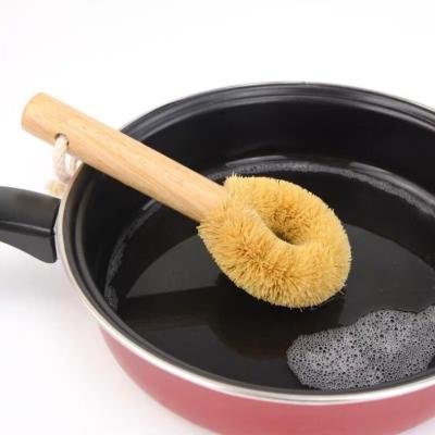 China Sustainable Logo Kitchen Cleaning Dish Brush Natural Custom Eco Friendly Kitchen Scrubber Coconut Scrub Brush for sale