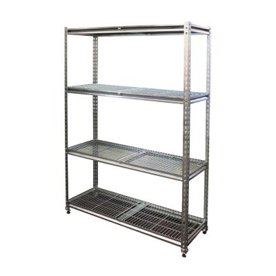 China Suitable for outdoor metal slotted-angle shelf triangle shelf for sale