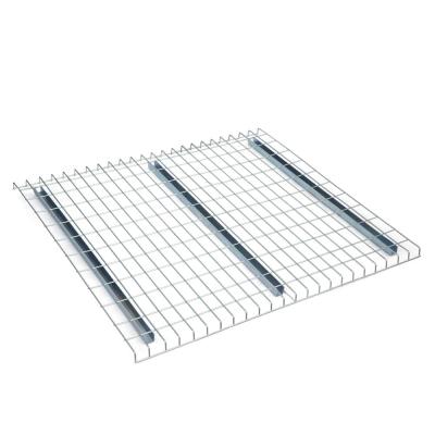 China Shelving galvanized metal channewire U mesh platform for revit shelving rack 100kgs longspan loading in storage warehouse racking system for sale