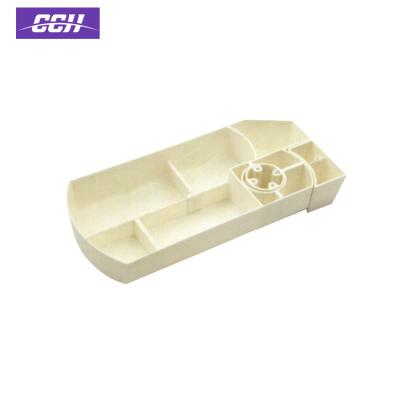 China Office Plastic Desk Hidden Revolving Pencil Case, Stationery Box Compartment Shelf for sale