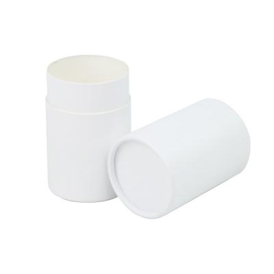 China Custom Size Recyclable Paper Tube Cardboard Boxes Ml-Al-Paper White Rigid Tube Packaging With UV Coating Stain LOGO Paperboard Accept for sale