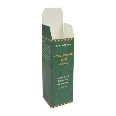 China Recycled Materials Box Custom Paper Cosmetic Packaging Simplified Skin Paper Customized Box For Green Tea Oil Package for sale