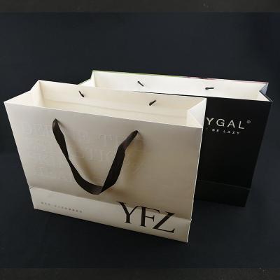 China Recyclable Wholesale Custom Jewelry Die Cut Paper Bags With Custom Logo for sale