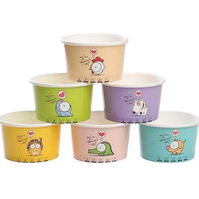 China High Quality Disposable Paper Ice Cream Cup Ice Cream Bowl Ice Cream Container for sale