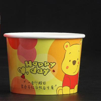 China Disposable Container Single Wall Yogurt Ice Cream Paper Cups for sale