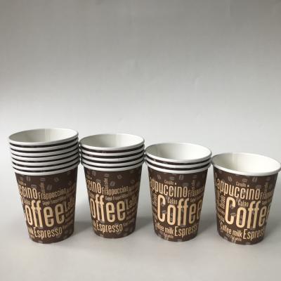 China Recycled Materials Paper Cup Custom Single Wall Disposable Paper Cups For Hot Drinks for sale