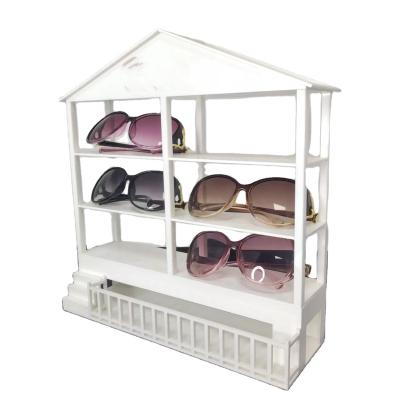 China Cartoon modern custom house acrylic sunglasses display rack white acrylic eyewear sunglasses rack display for sale display eyewear for sale