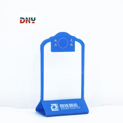 China New 2021 hot sale hotel canteen acrylic multi-size hotel custom acrylic restaurant table menu display stand sign holder for sale