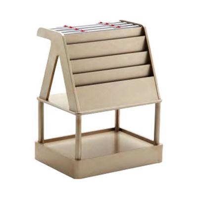 China Eco-friendly Manufacturing Custom Wood Information Propaganda Shelf Newspaper Rack Magazine Display Rack for sale