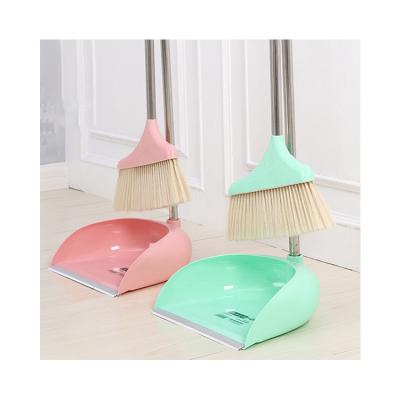 China Custom Colorful Home Table Dust Pan Broom Set Stainless Steel Dustpan for sale