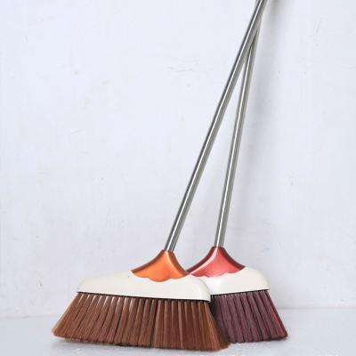 China Hot Sale Home Household Cleaning Custom Soft PP Garden Broom With Plastic Bristle for sale