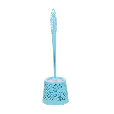 China Hot Sale Sustainable Household Cleaning Durable Eco Friendly Plunger Set Plastic Toilet Brush for sale