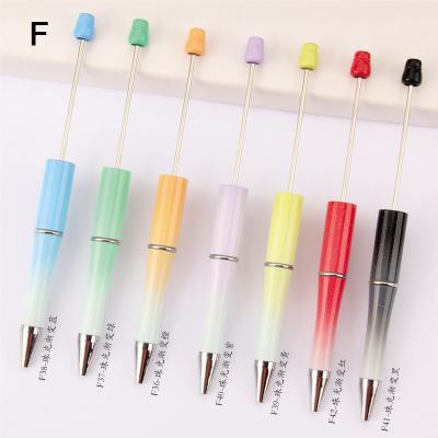 China Fluent Writing Hot Selling The Creative Beaded Tip Pen Customized Logo School Supplies Plastic Beadable Pen for sale