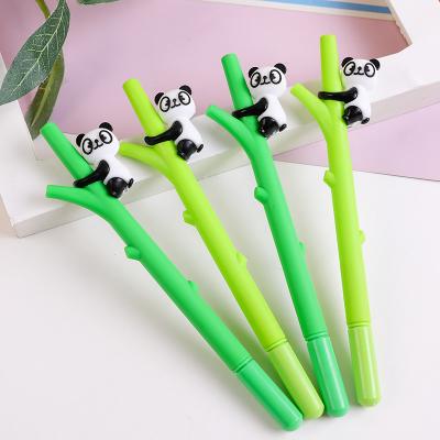 China Automotive panda holding stationery bamboo creative stationery unisex manufacturers signature pen factory wholesale stationery office supplies for sale