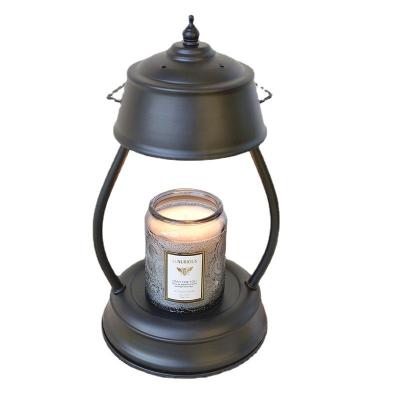 China Retro Bedroom Home Decor Candle Warmer Table Lamp Metal Iron LED Scented Wax Table Lamp Decorations Bedside Cast Iron Desk Diffuser for sale