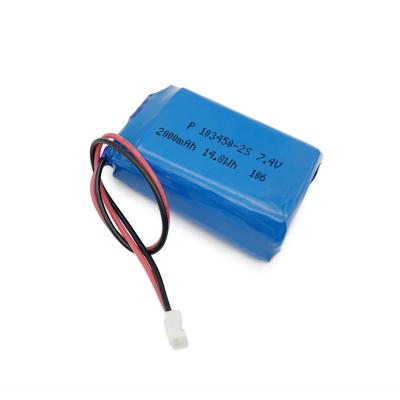 China Other China manufacturer 2S1P (103450) battery pack 2000 capacity)/14.8h (mkh) for sale