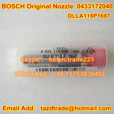 China BOSCH original NOZZLE 0433172040 , 0 433 172 040 , DLLA118P1697 , DLLA 118 P 1697 for sale