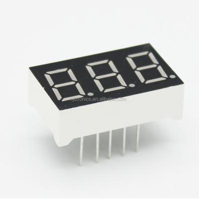 China Small 0.36 Inch Indoor Red Blue Green White 3 Digit 7 Segment Led Display for sale