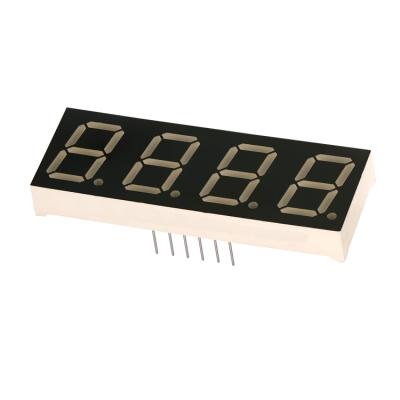 China Indoor Ultra Red Yellow Digit Seven 0.8 Inch 4 Segment Led Display for sale